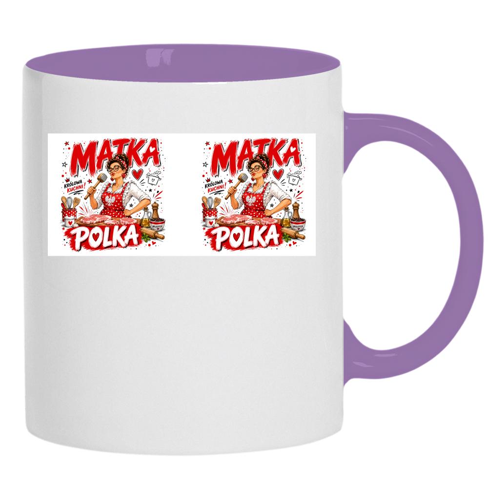 Kubek Matka Polka kubek ucho kolor kolor jasnofioletowy