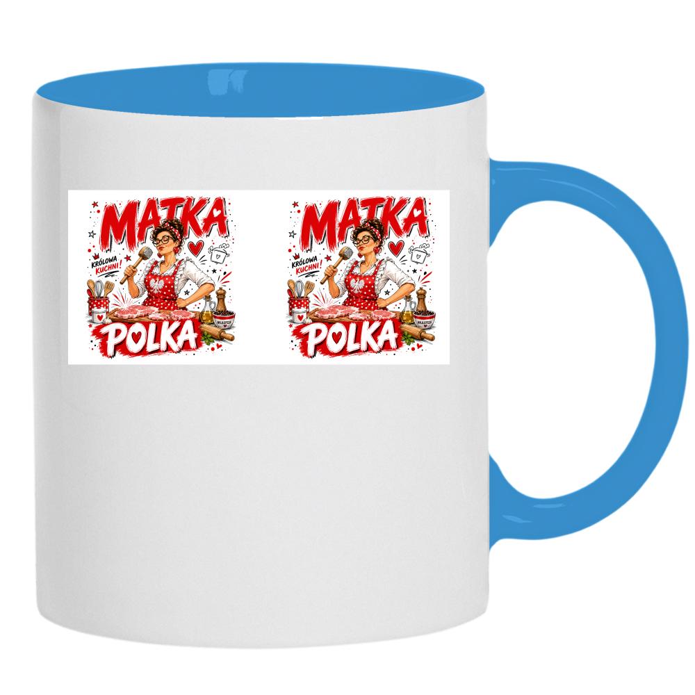 Kubek Matka Polka kubek ucho kolor kolor jasnoniebieski