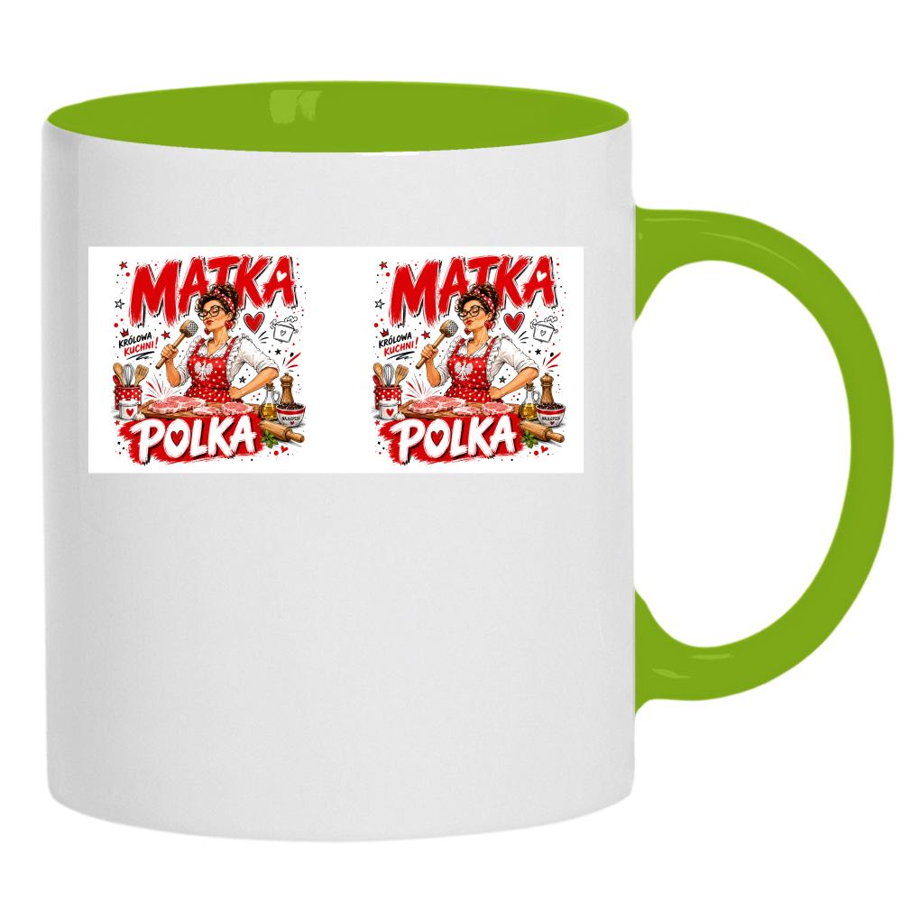 Kubek Matka Polka kubek ucho kolor kolor zielony