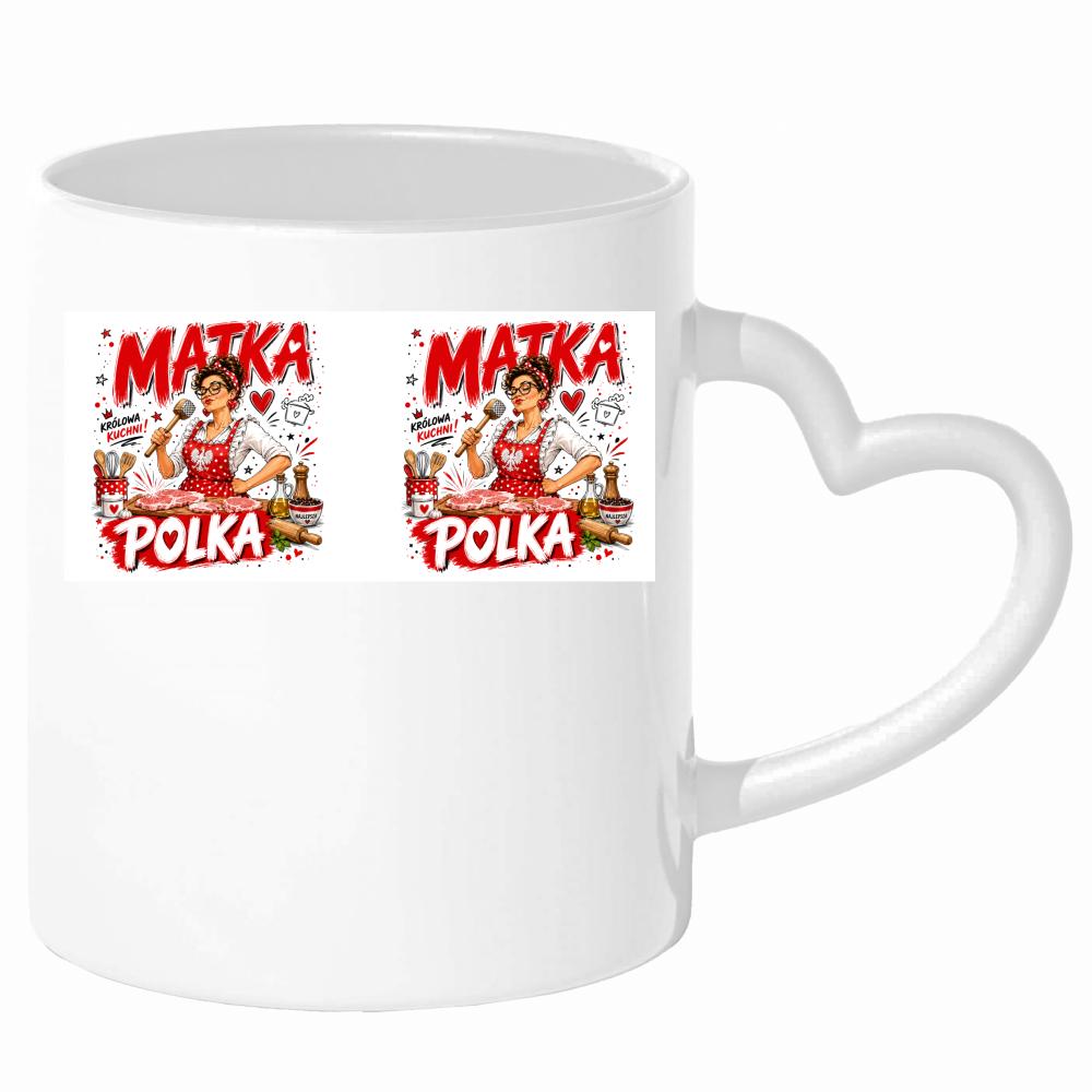 Kubek Matka Polka kubek uchwyt serce