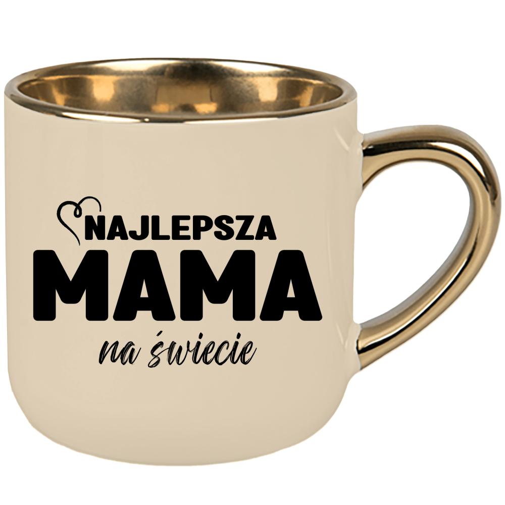 Kubek Najlepsza mama na świecie kubek elegant duży kolor kremowy