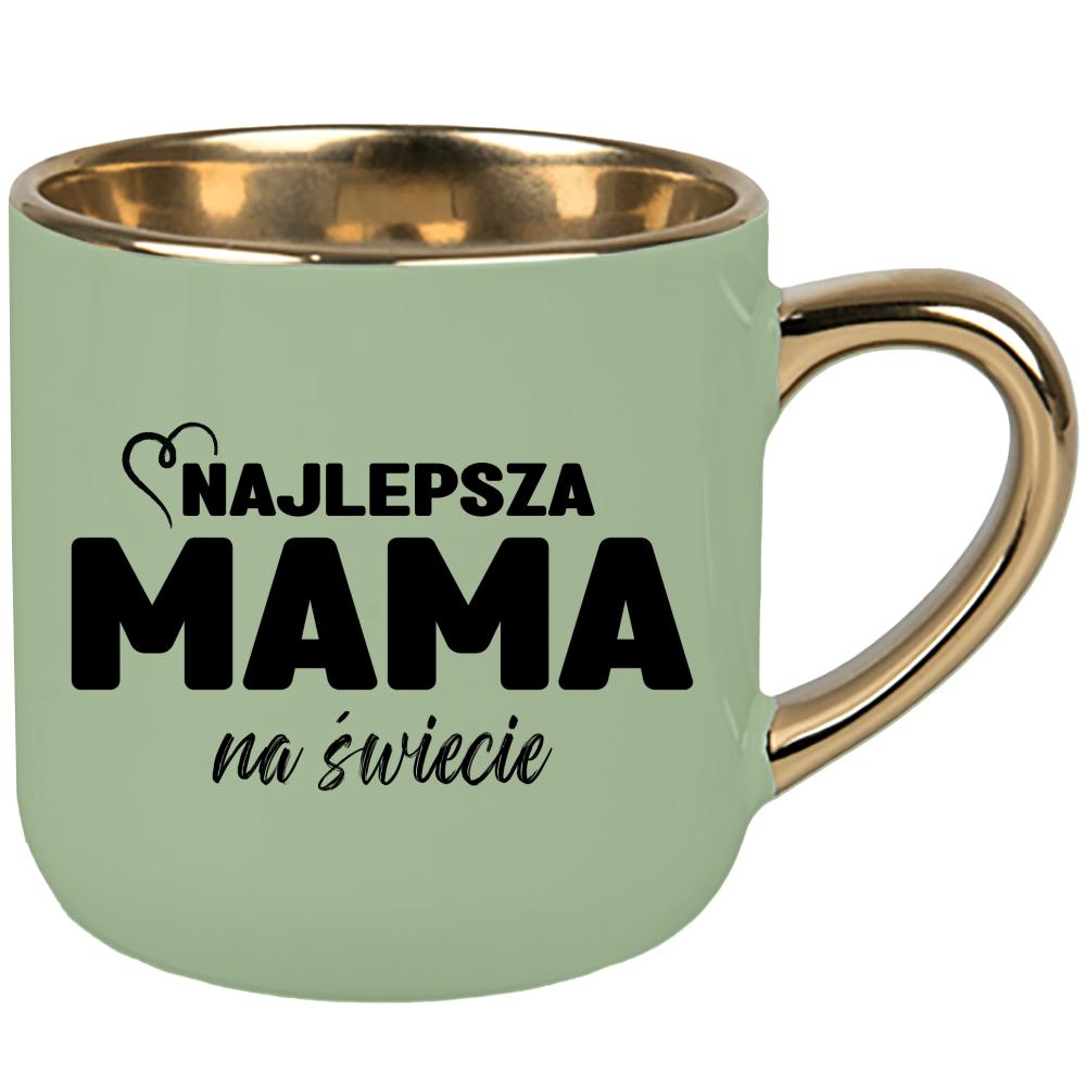 Kubek Najlepsza mama na świecie kubek elegant duży kolor zielony 2