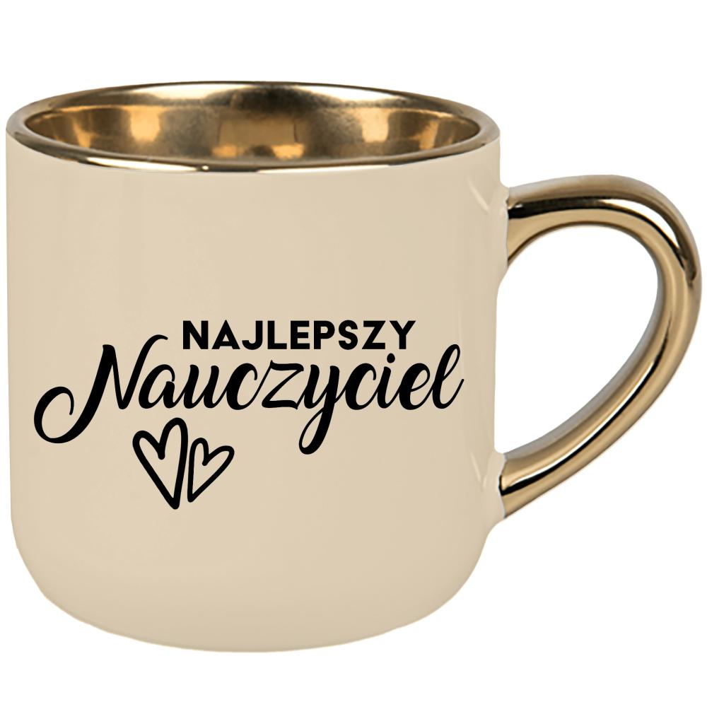 Kubek Najlepszego Nauczyciela kubek elegant duży kolor kremowy