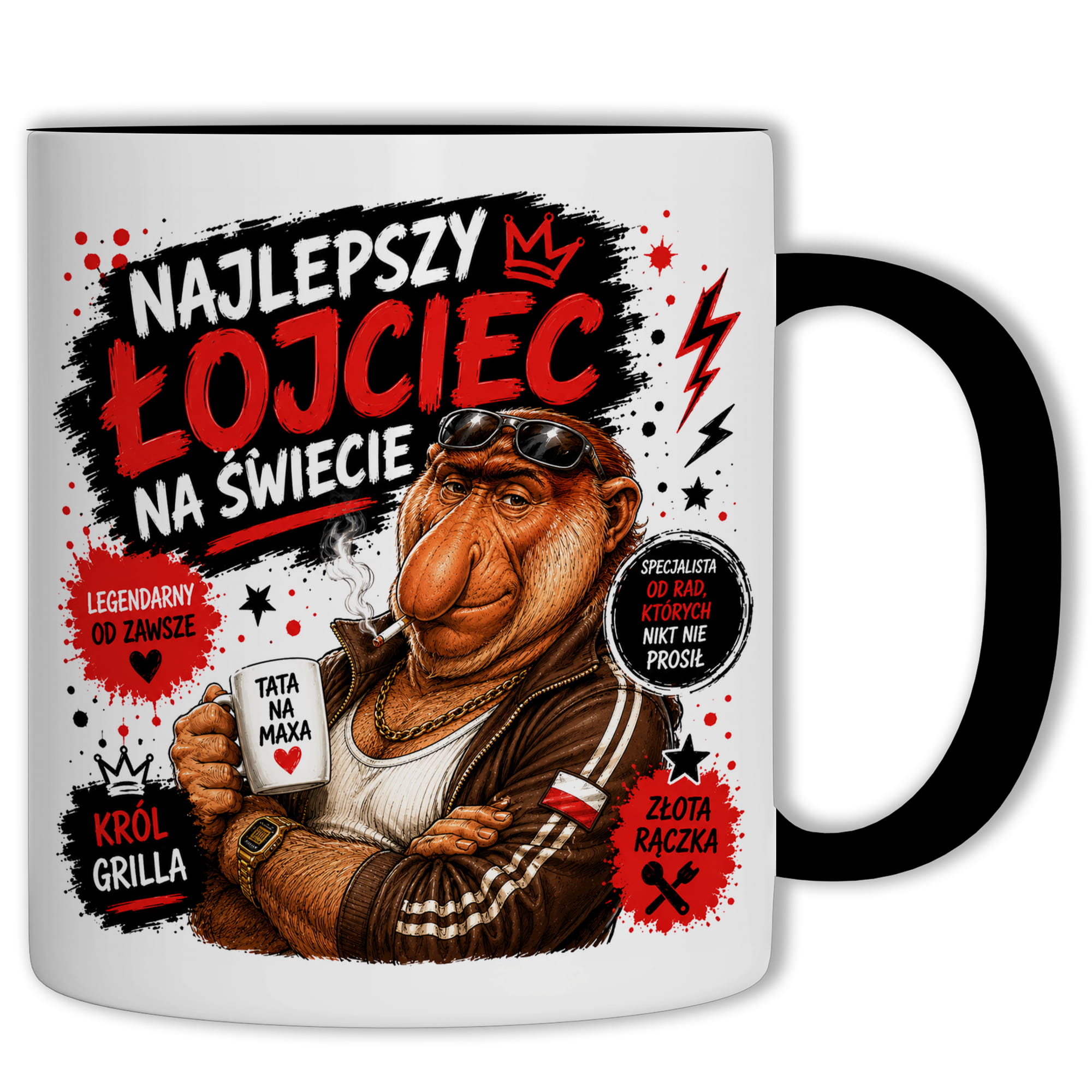 Kubek Najlepszy łojciec na świecie kubek ucho kolor
