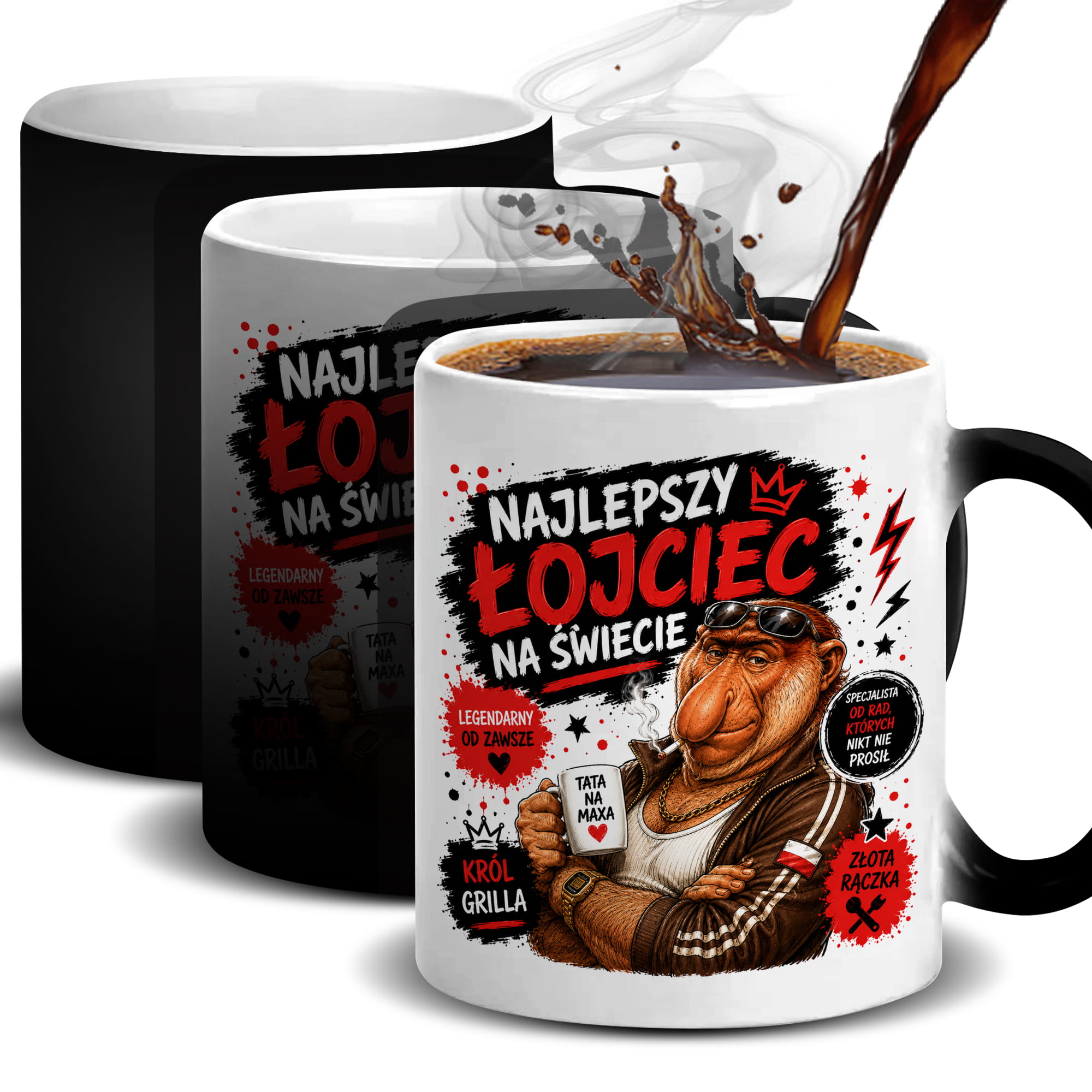Kubek Najlepszy łojciec na świecie kubek magiczny