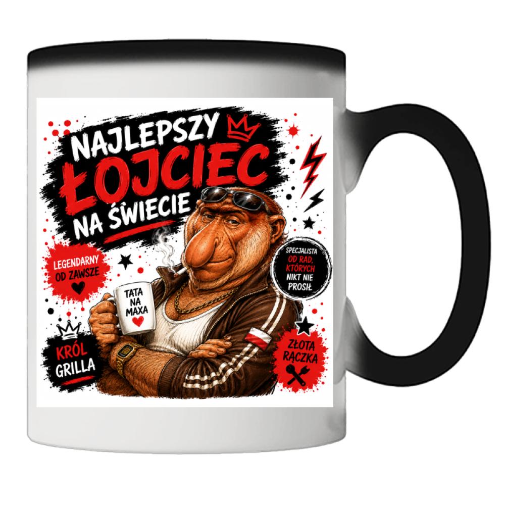 Kubek Najlepszy łojciec na świecie kubek magiczny kolor jasnoniebieski