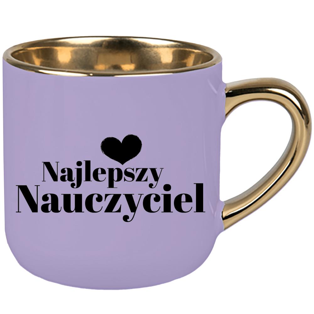 Kubek Najlepszy nauczyciel 2 kubek elegant duży kolor pastelowy fiolet