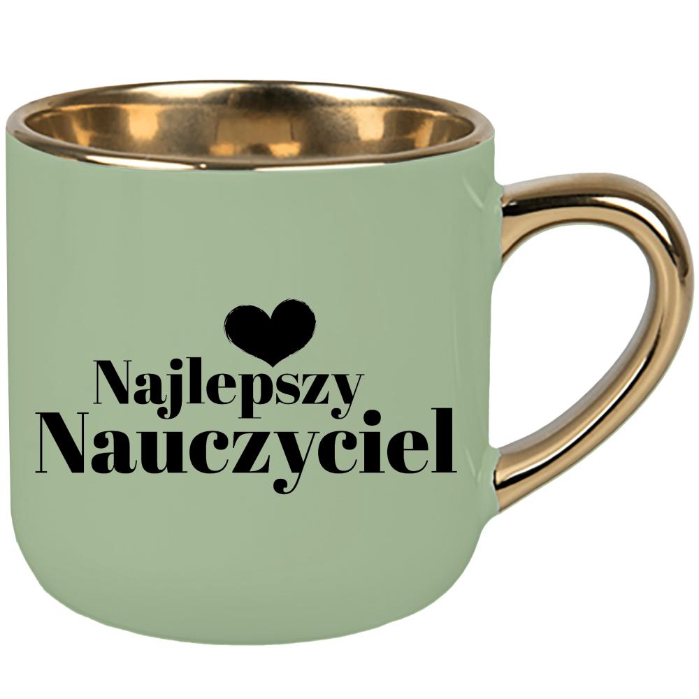 Kubek Najlepszy nauczyciel 2 kubek elegant duży kolor zielony 2