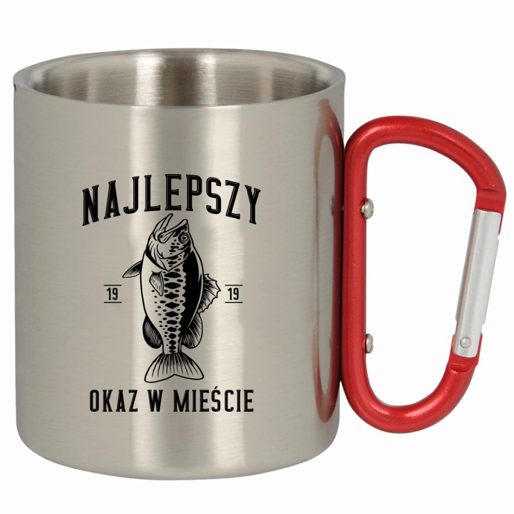 Kubek Najlepszy okaz w mieście kubek z karabińczykiem