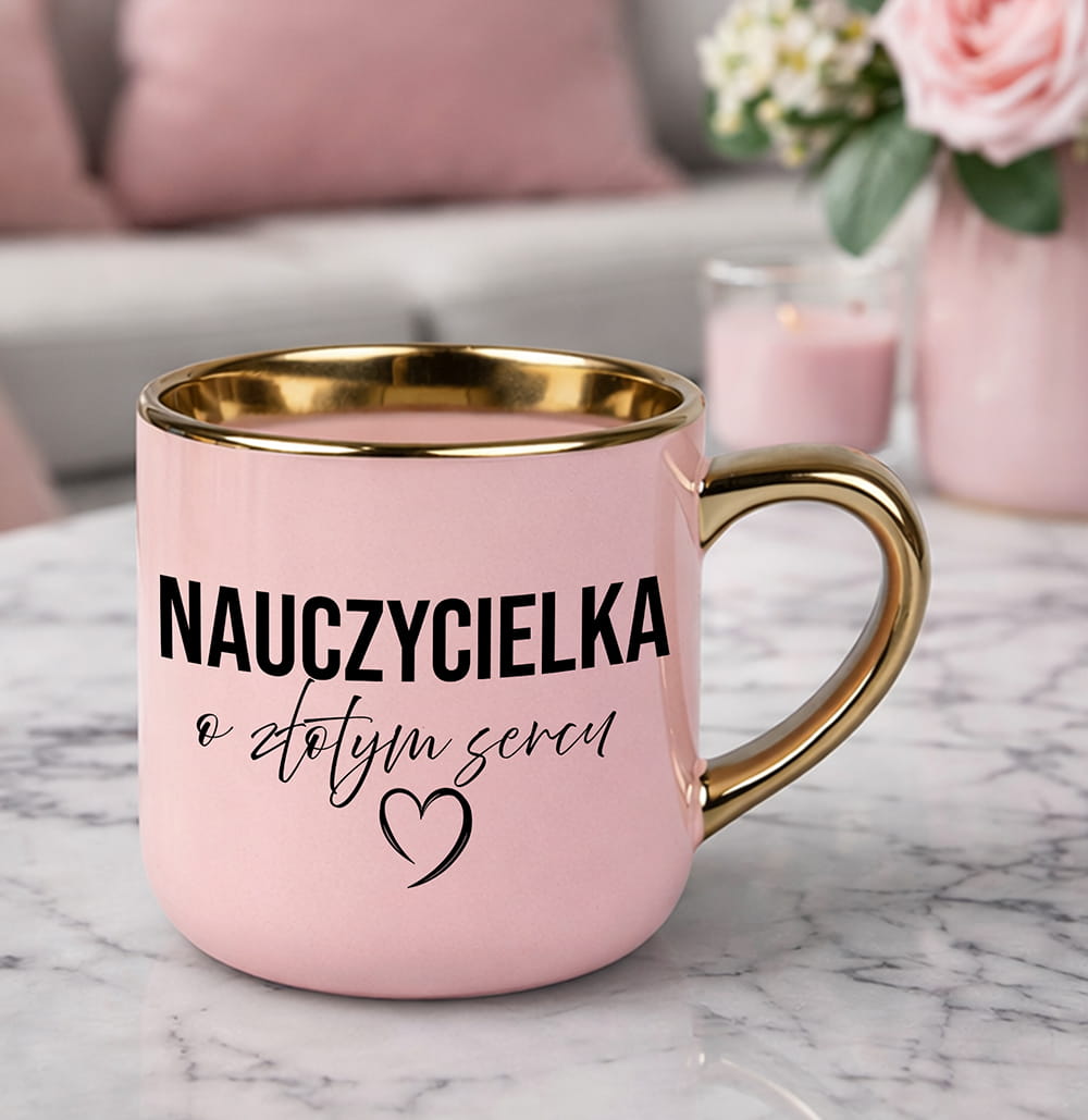 Kubek Nauczycielka o złotym sercu