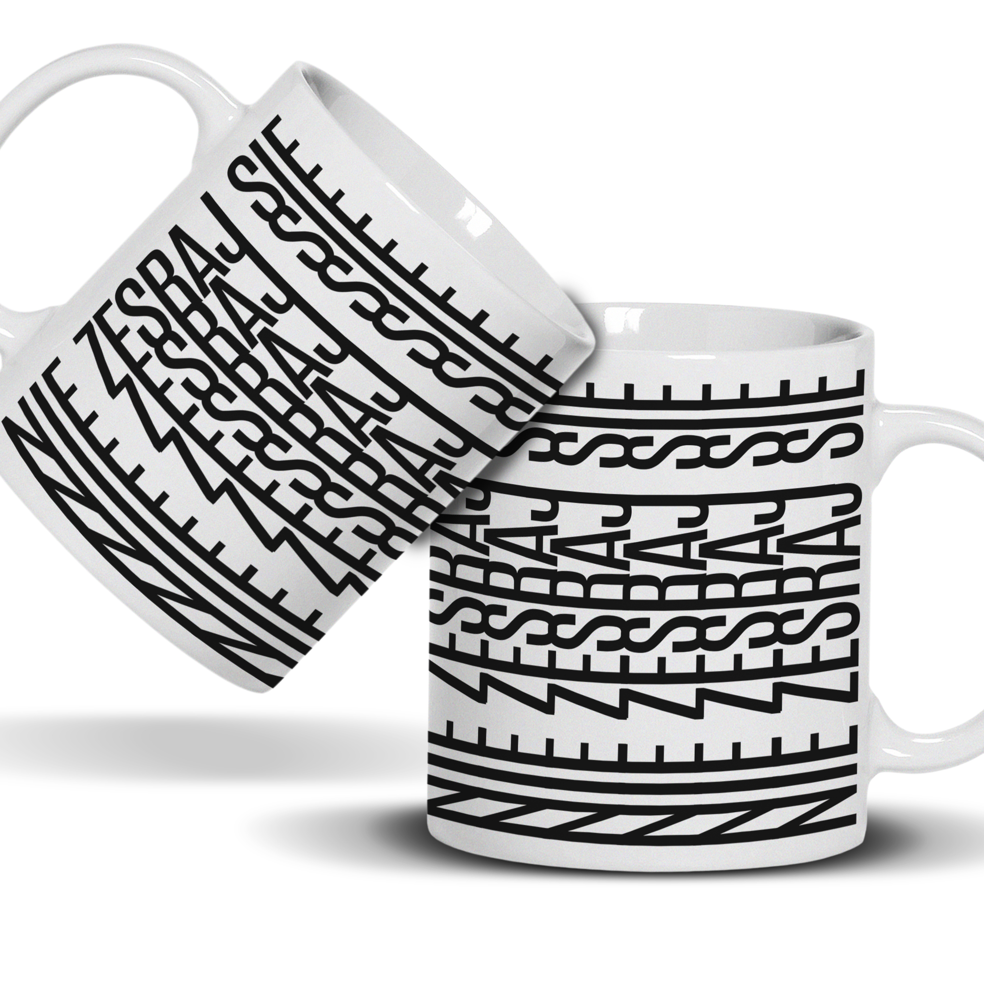 Kubek Nie zesraj się kubek pełny nadruk