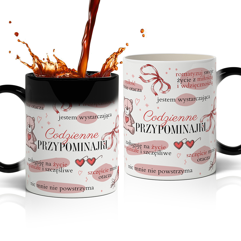 KUBEK POZYTYWNOŚCI – CODZIENNE PRZYPOMINAJKI kubek magiczny