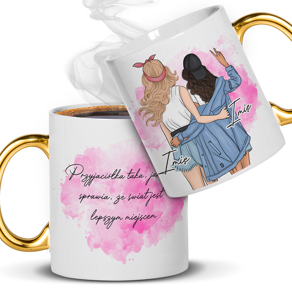 KUBEK PRZYJAŹNI – DLA PRZYJACIÓŁEK kubek ucho złote