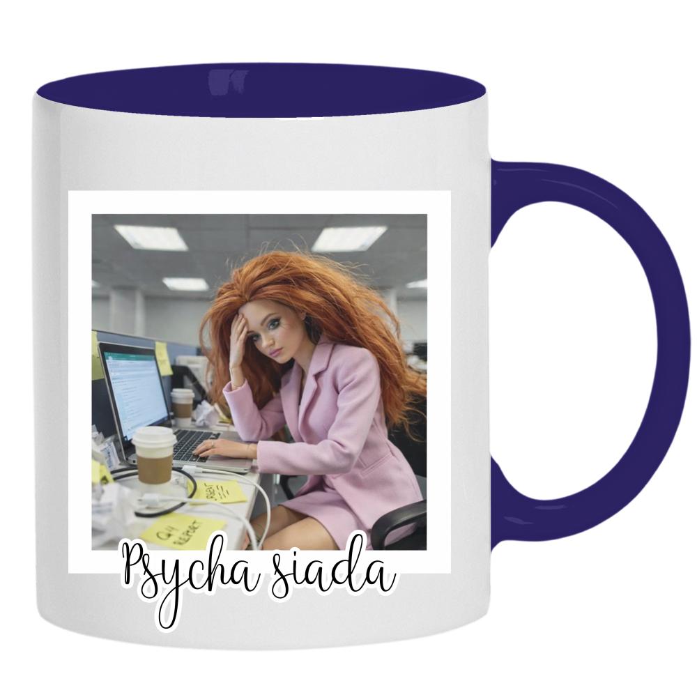 Kubek Psycha Siada kubek ucho kolor kolor navy