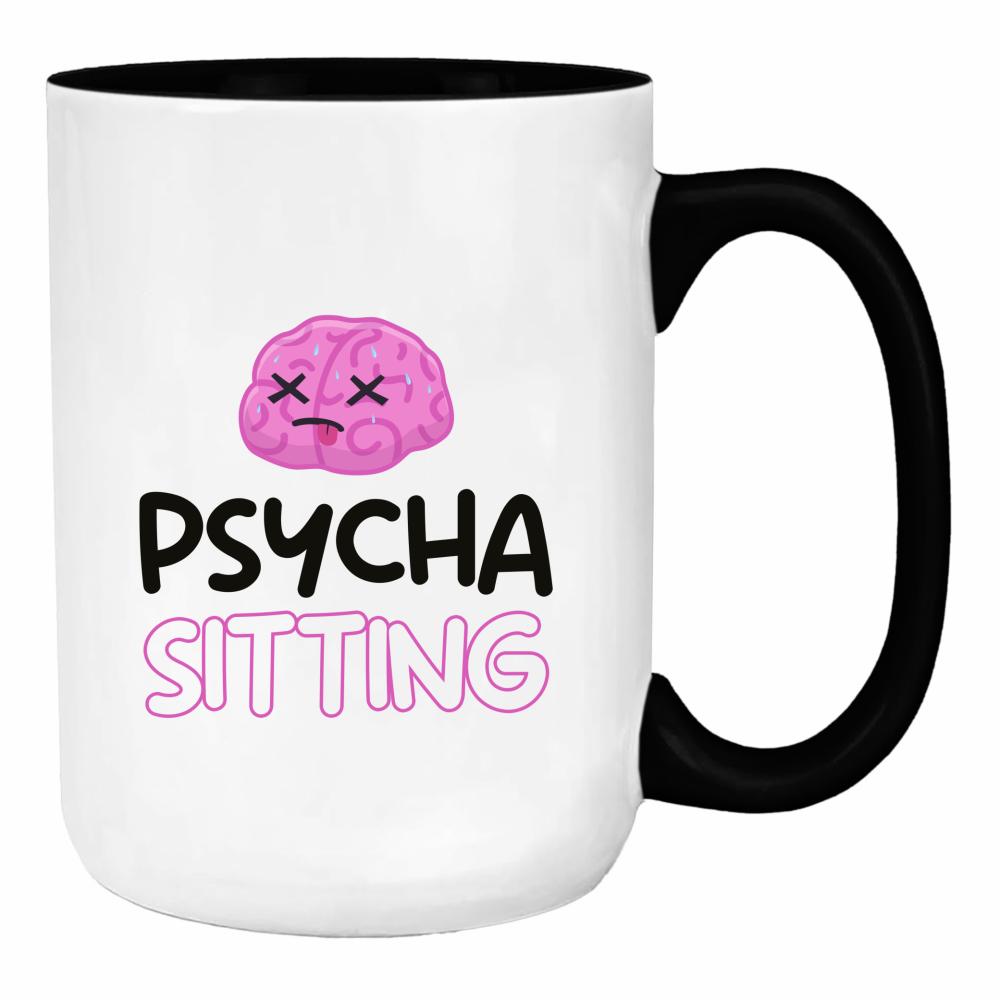Kubek Psycha Sitting duży kubek ucho kolor kolor biały