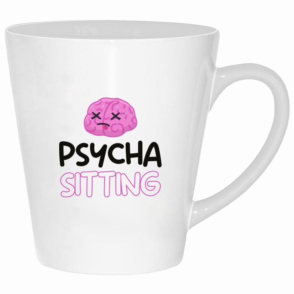 Kubek Psycha Sitting kubek latte kolor biały
