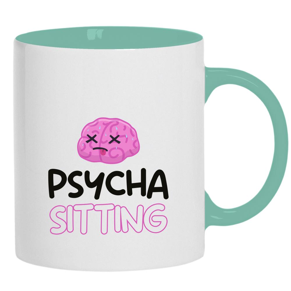 Kubek Psycha Sitting kubek ucho kolor kolor miętowo zielony