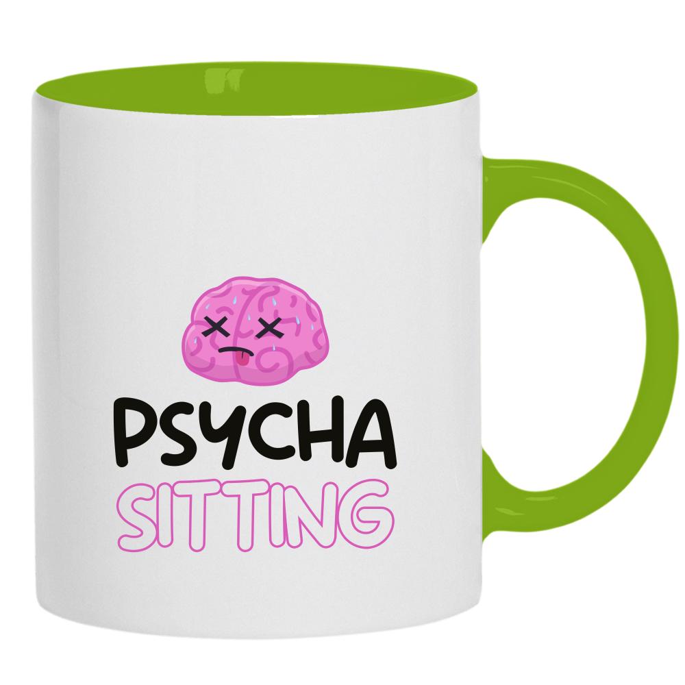 Kubek Psycha Sitting kubek ucho kolor kolor zielony