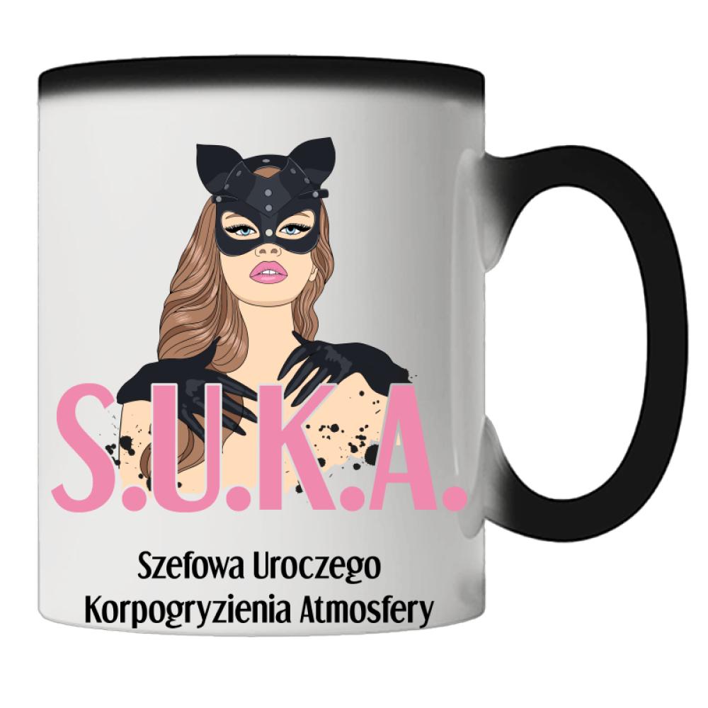 Kubek S.U.K.A kubek magiczny kolor biały