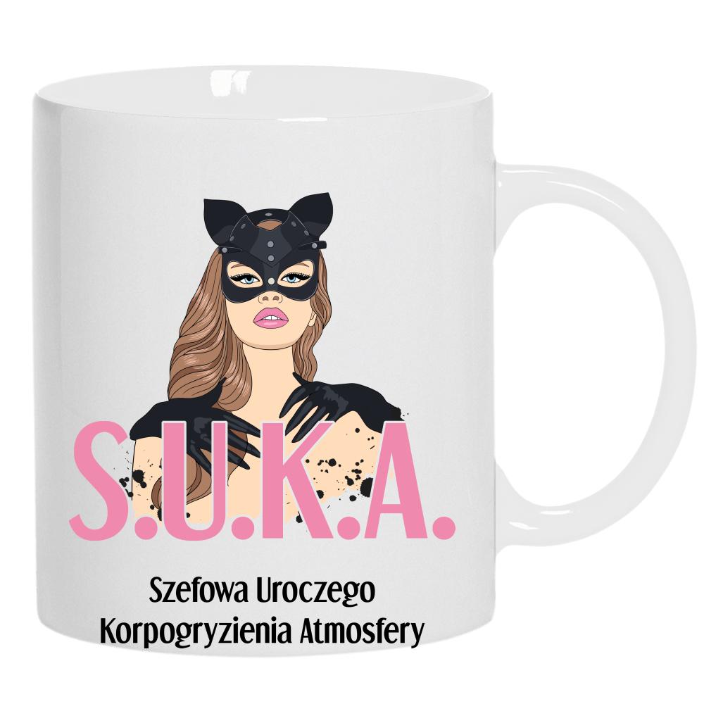 Kubek S.U.K.A kubek ucho kolor kolor biały