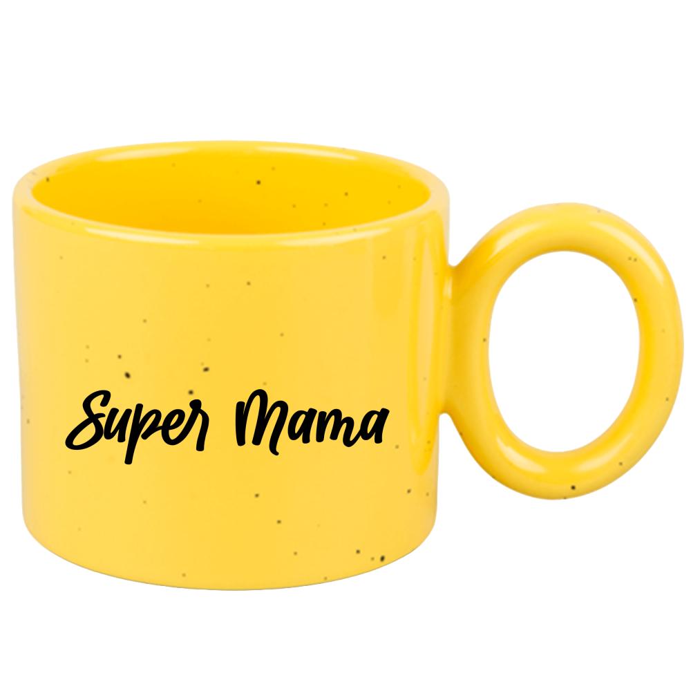 Kubek Super Mama 2 kubek ravenna żółty kolor pastelowy fiolet