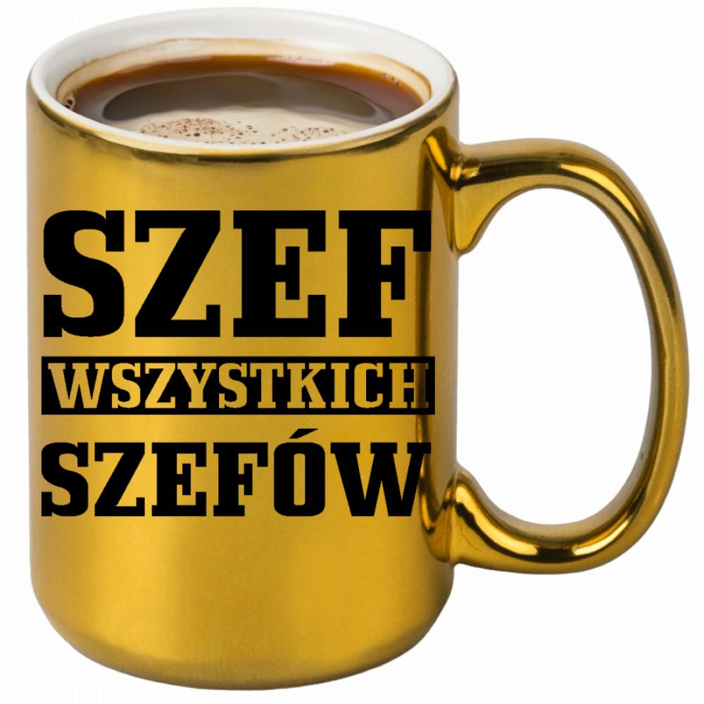 Kubek Szef wszystkich szefów kubek złoty
