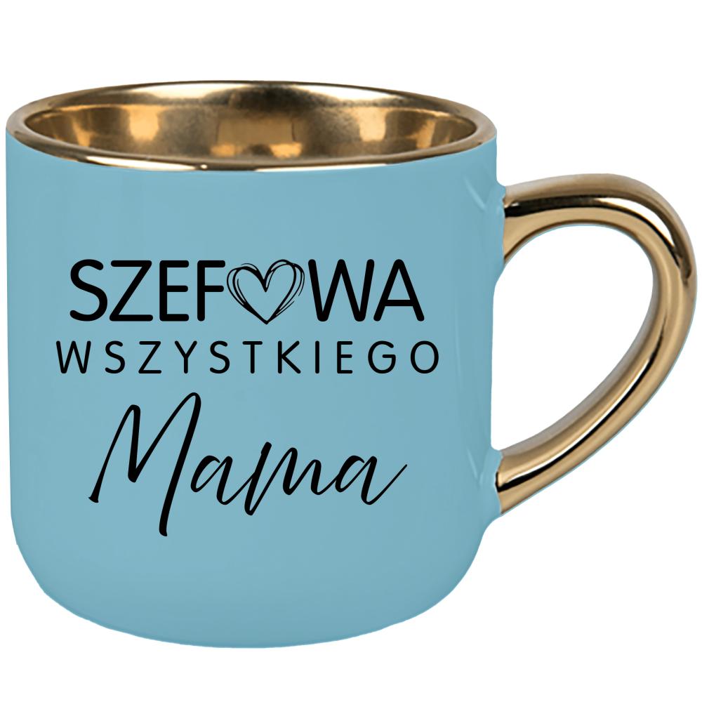Kubek Szefowa wszystkiego Mama kubek elegant duży kolor niebieski 2