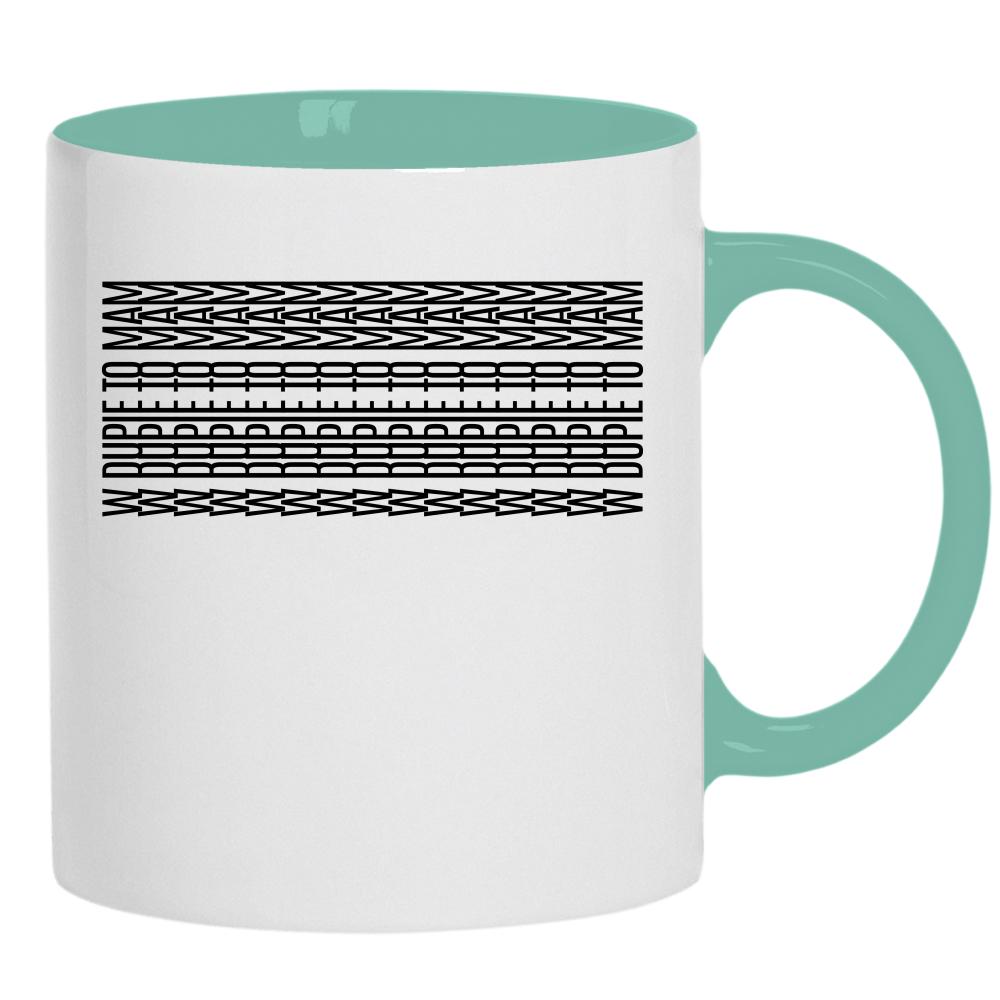 Kubek W dupie to mam kubek pełny nadruk kolor miętowo zielony