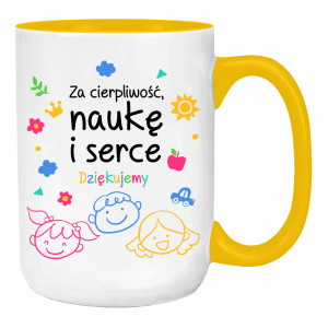 Kubek Za cierpliwość naukę i serce