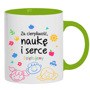 Kubek Za cierpliwość naukę i serce