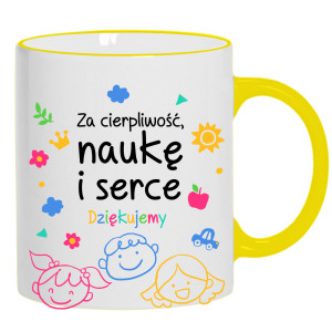 Kubek Za cierpliwość naukę i serce
