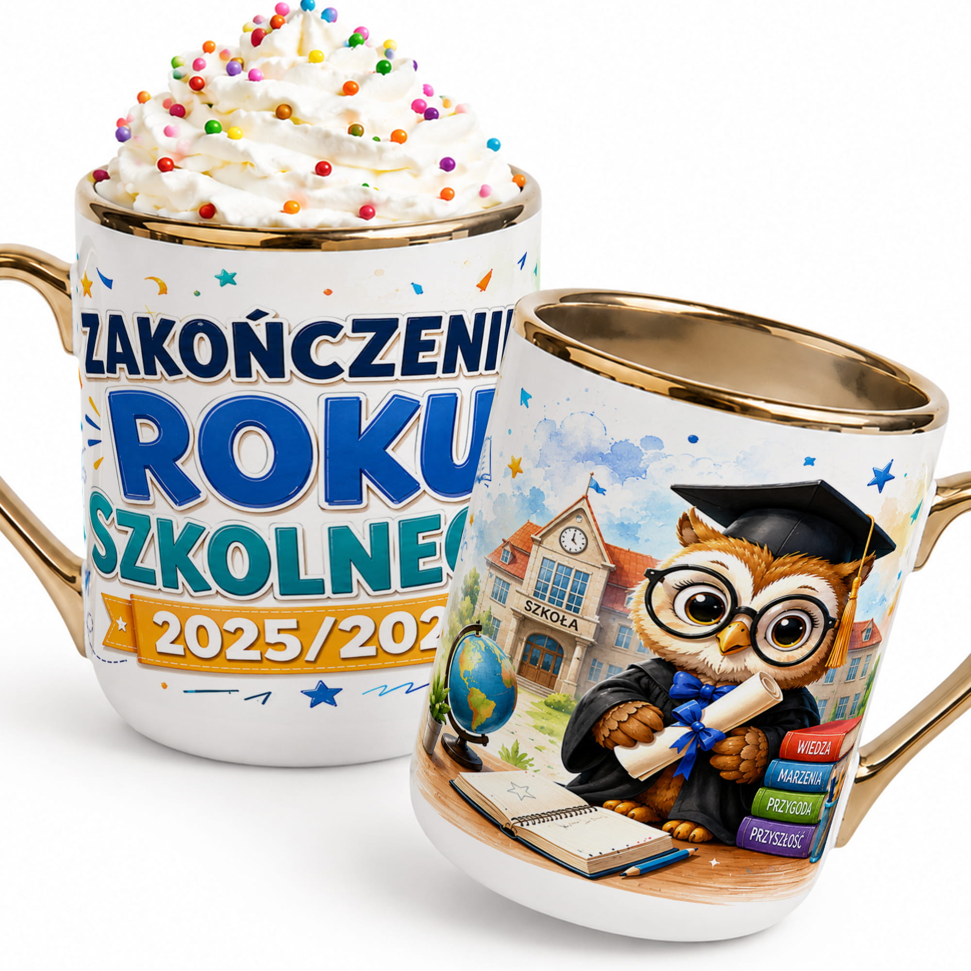 Kubek Zakończenie Roku Szkolnego kubek elegant biały