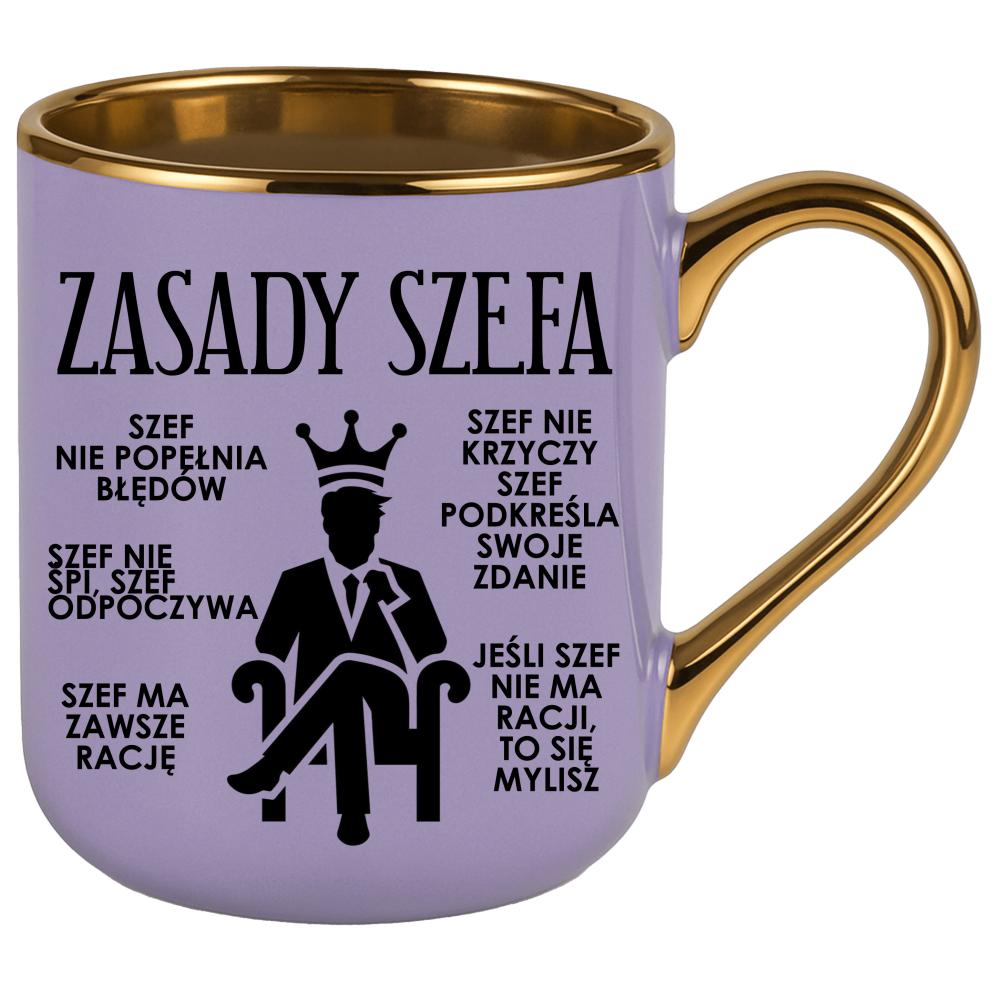 Kubek Zasady Szefa kubek elegant fioletowy