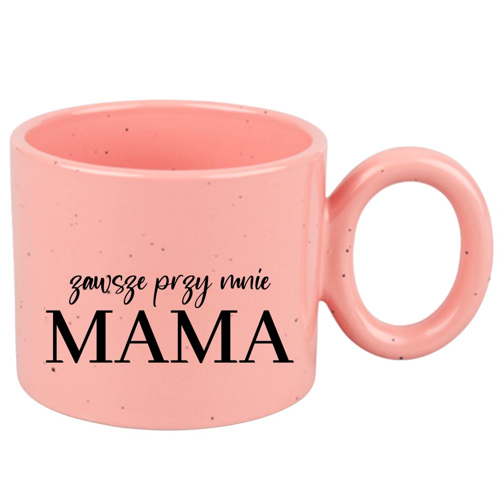 Kubek Zawsze przy mnie – mama kubek ravenna różowy kolor zielony 2