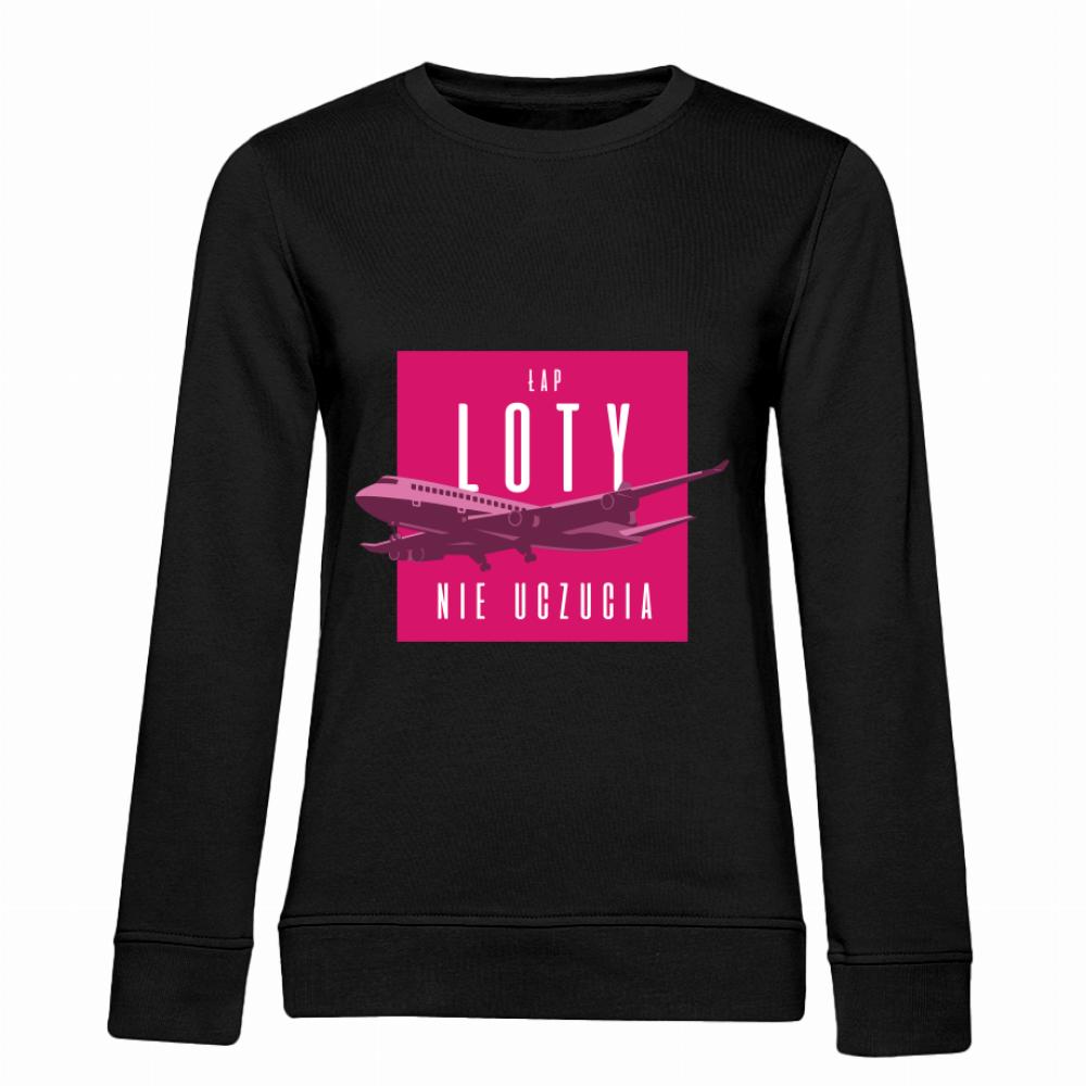 Łap Loty Nie Uczucia bluza damska bez kaptura