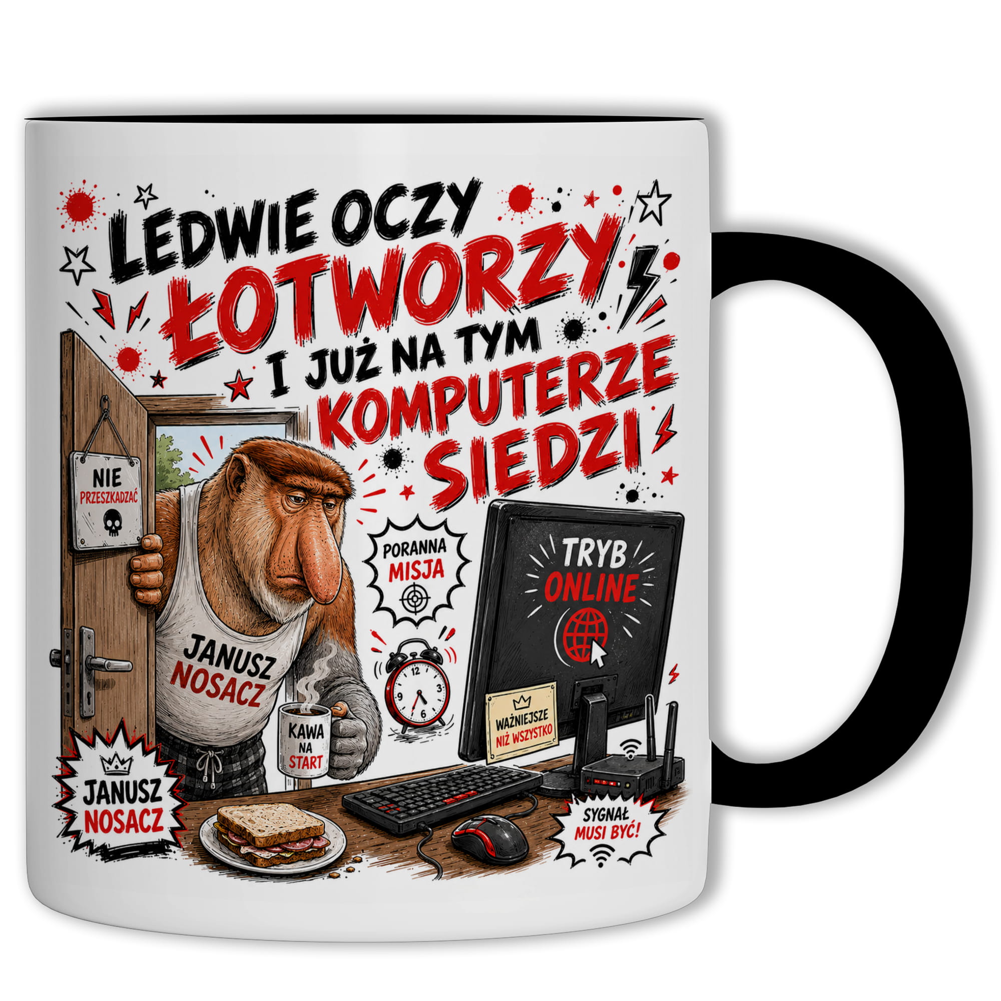 Ledwie oczy łotworzy i już na tym komputerze