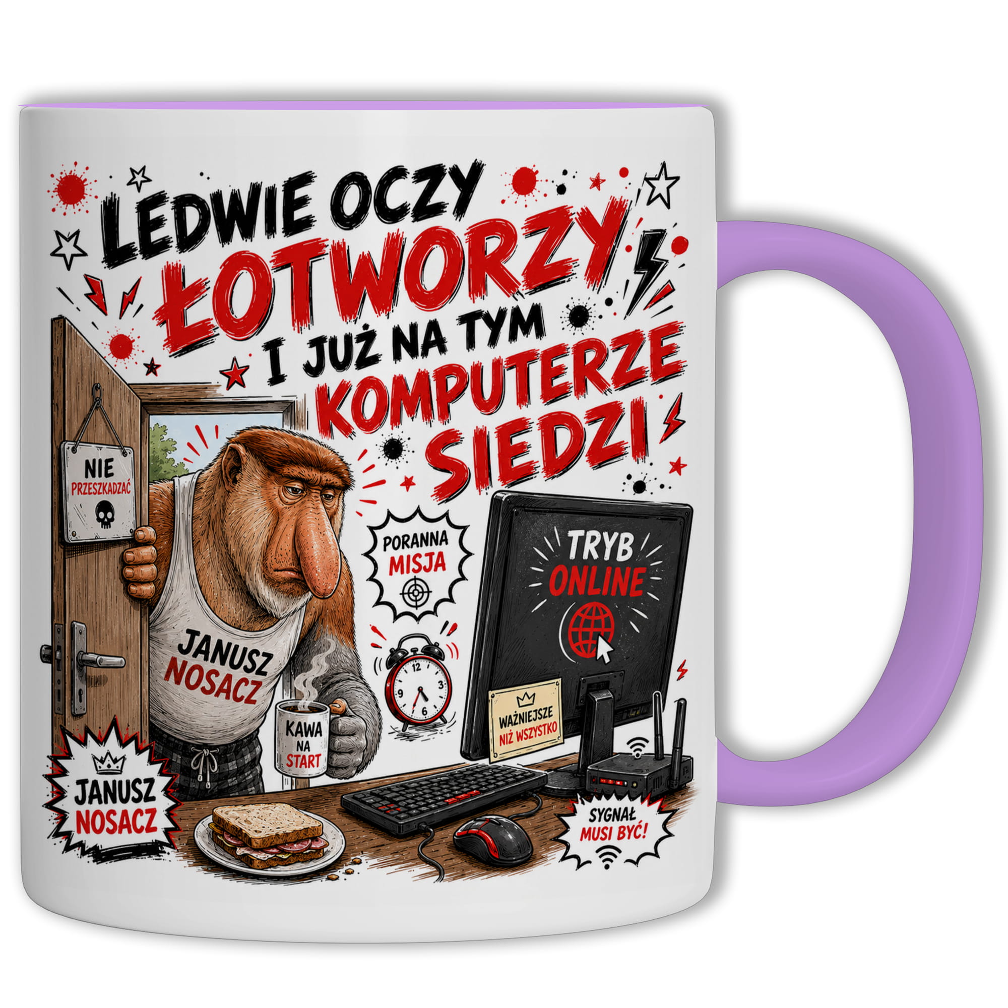 Ledwie oczy łotworzy i już na tym komputerze