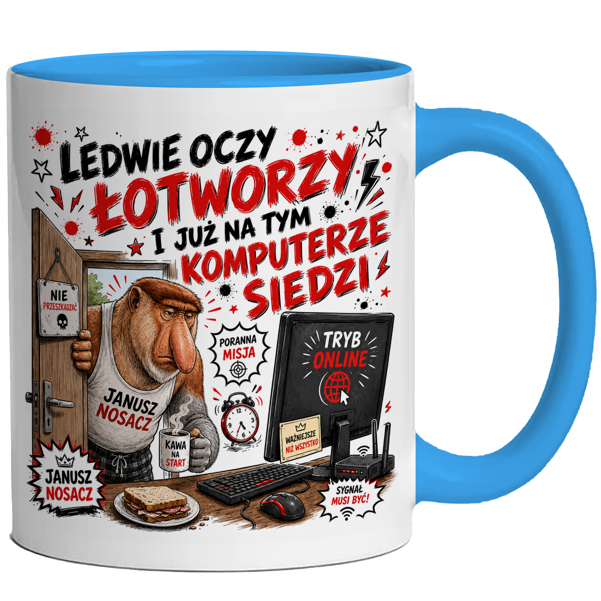 Ledwie oczy łotworzy i już na tym komputerze