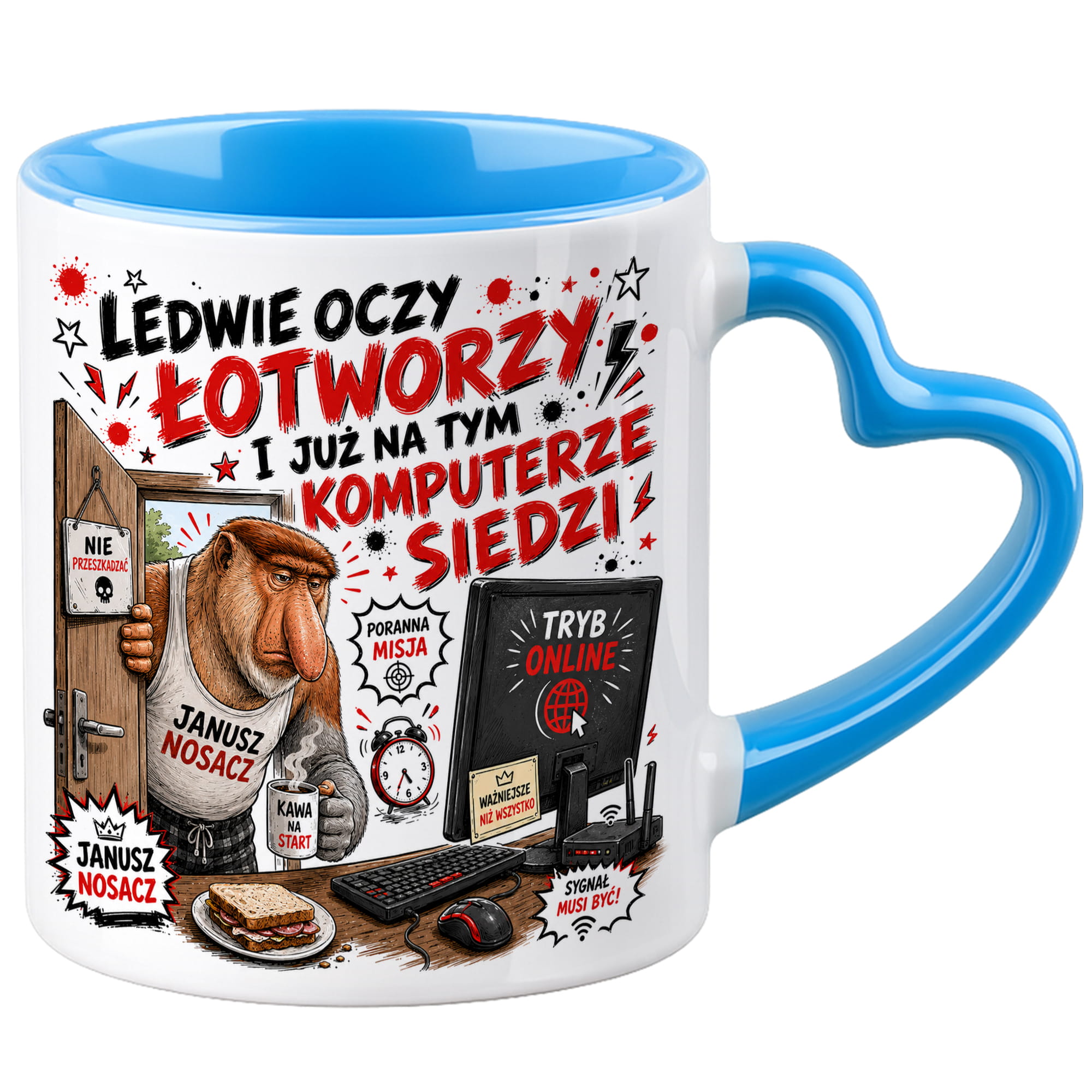 Ledwie oczy łotworzy i już na tym komputerze