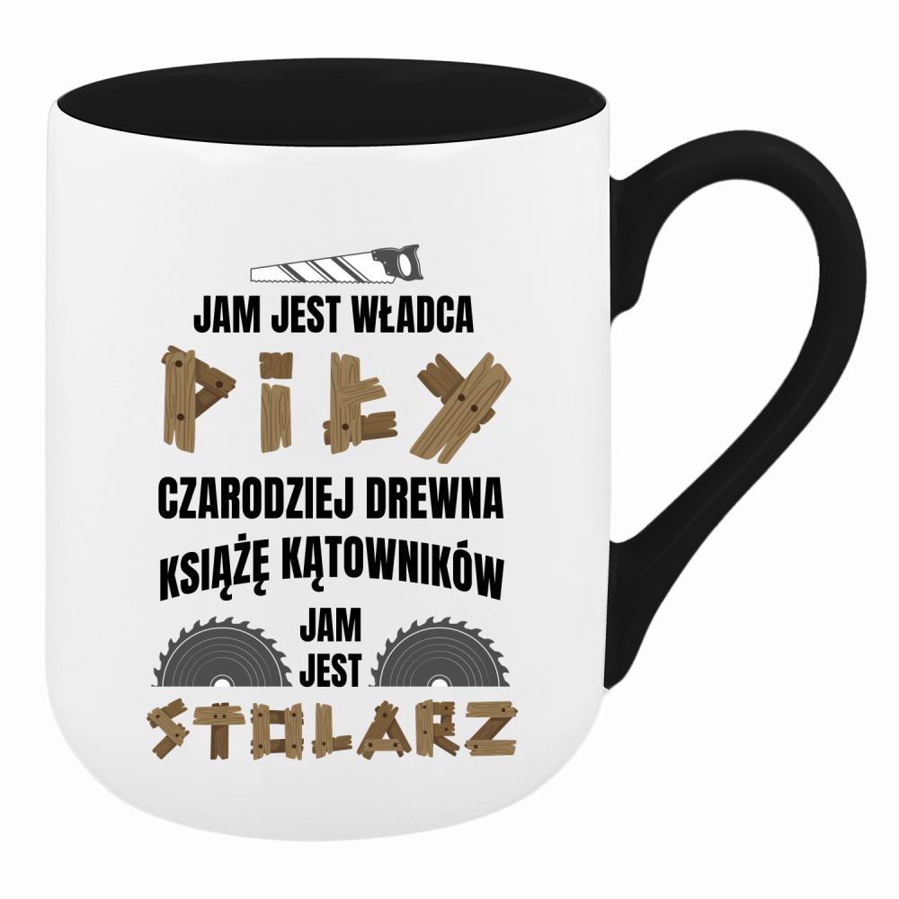 Legenda wśród narzędzi i mistrz kątownika kubek coffee kolor różowy