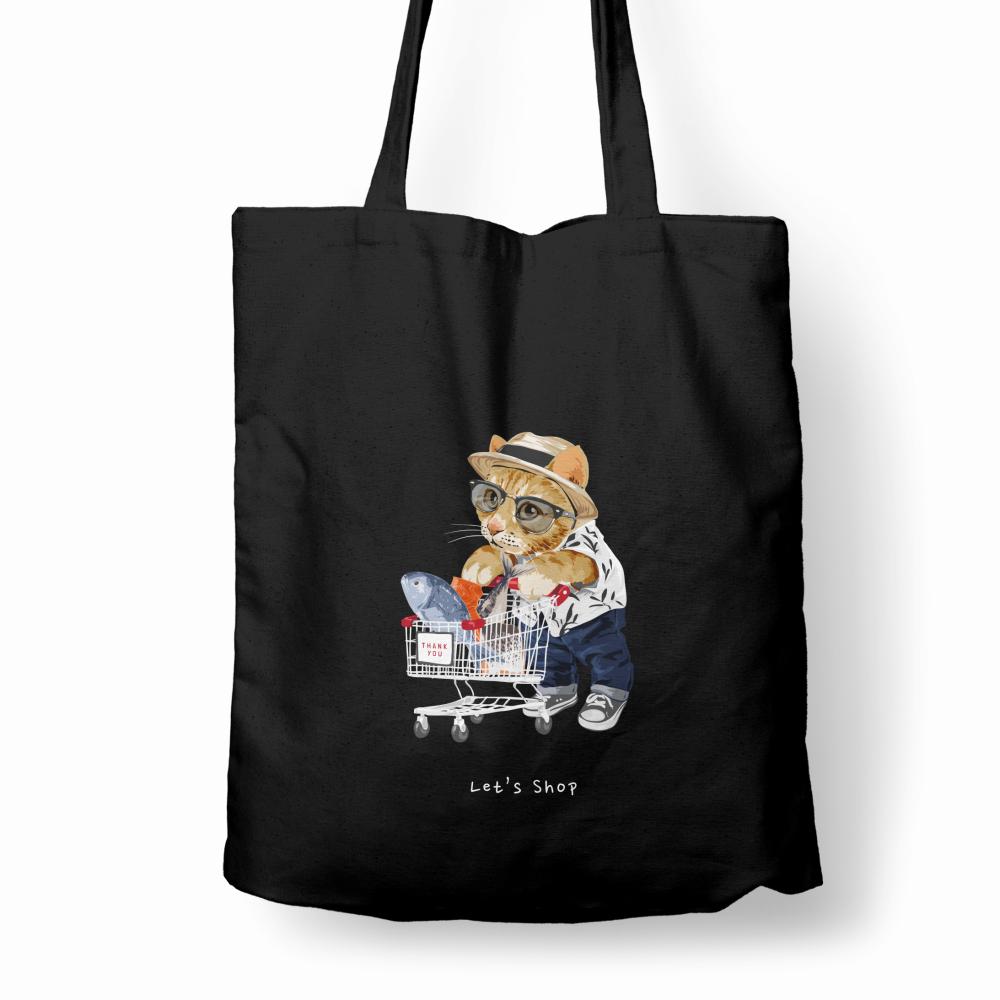 Let's shop torba bawełniana