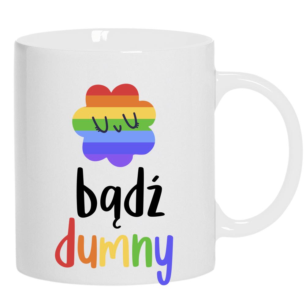 LGBT+ Bądź dumny kubek ucho kolor kolor biały