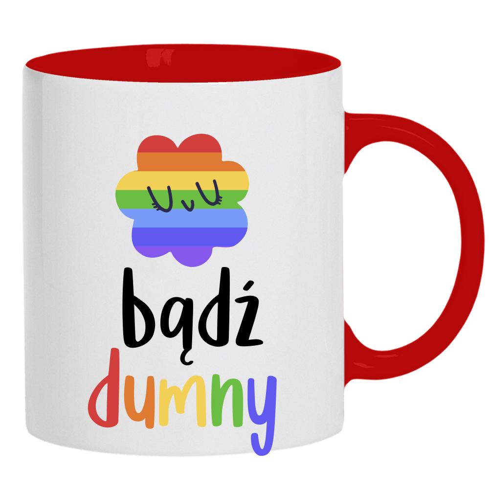 LGBT+ Bądź dumny kubek ucho kolor kolor czerwony