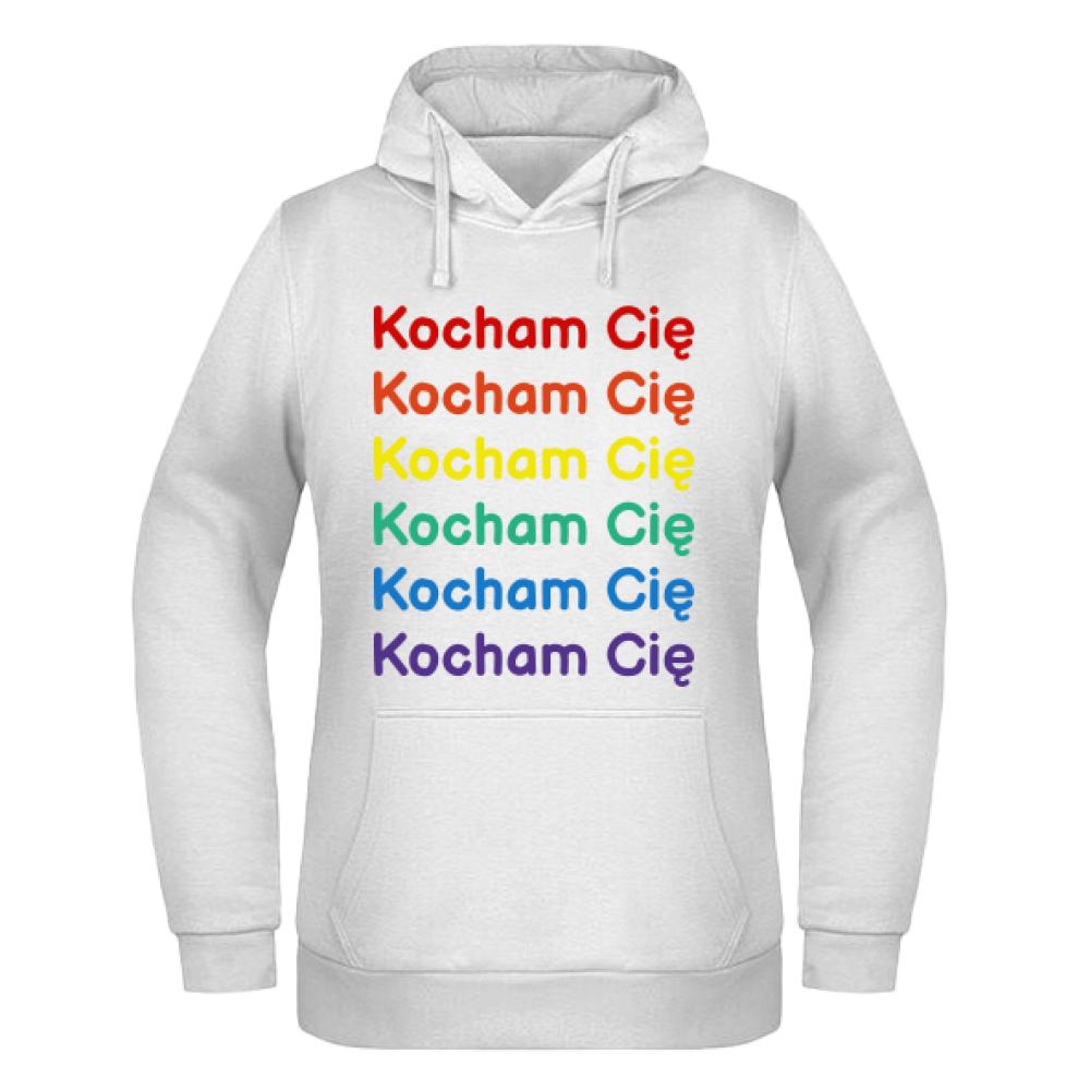 LGBT+ Kocham Cię bluza damska z kapturem