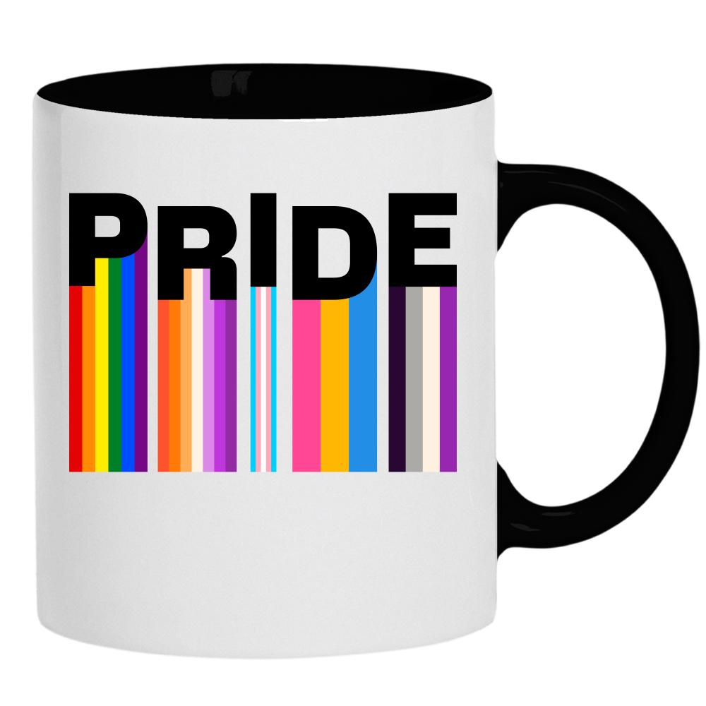 LGBT+ Pride 2 kubek ucho kolor kolor czarnyy