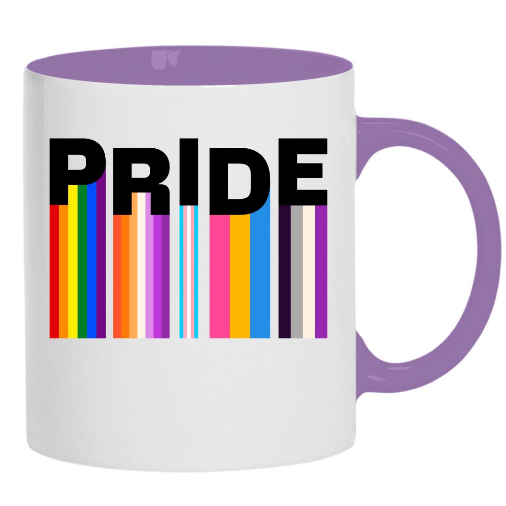 LGBT+ Pride 2 kubek ucho kolor kolor jasnofioletowy