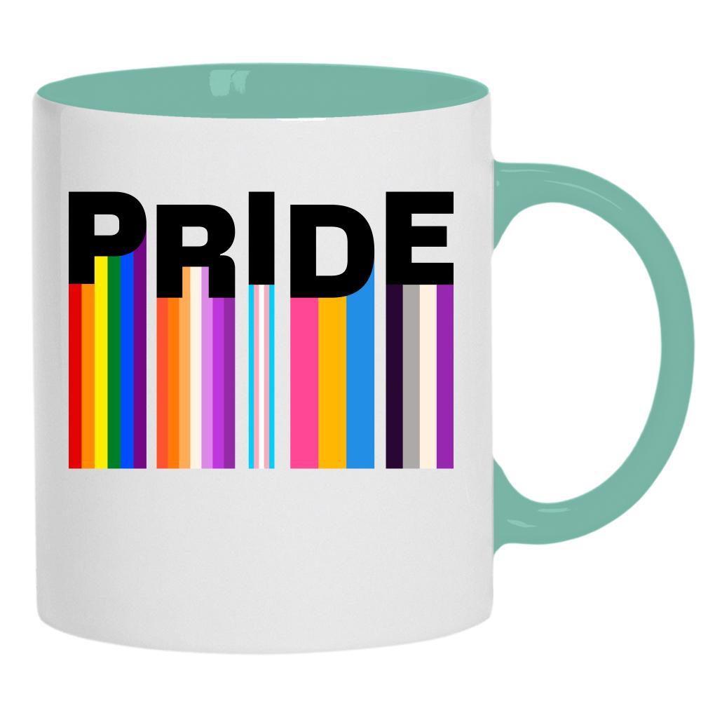 LGBT+ Pride 2 kubek ucho kolor kolor miętowo zielony