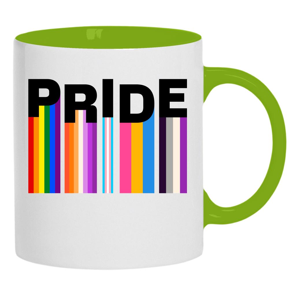 LGBT+ Pride 2 kubek ucho kolor kolor zielony