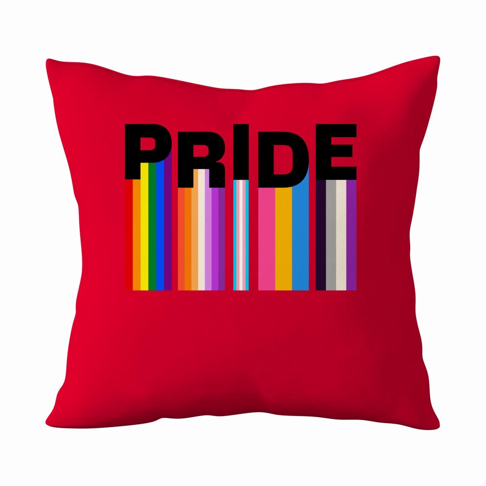 LGBT+ Pride 2 poduszka kolor czerwony