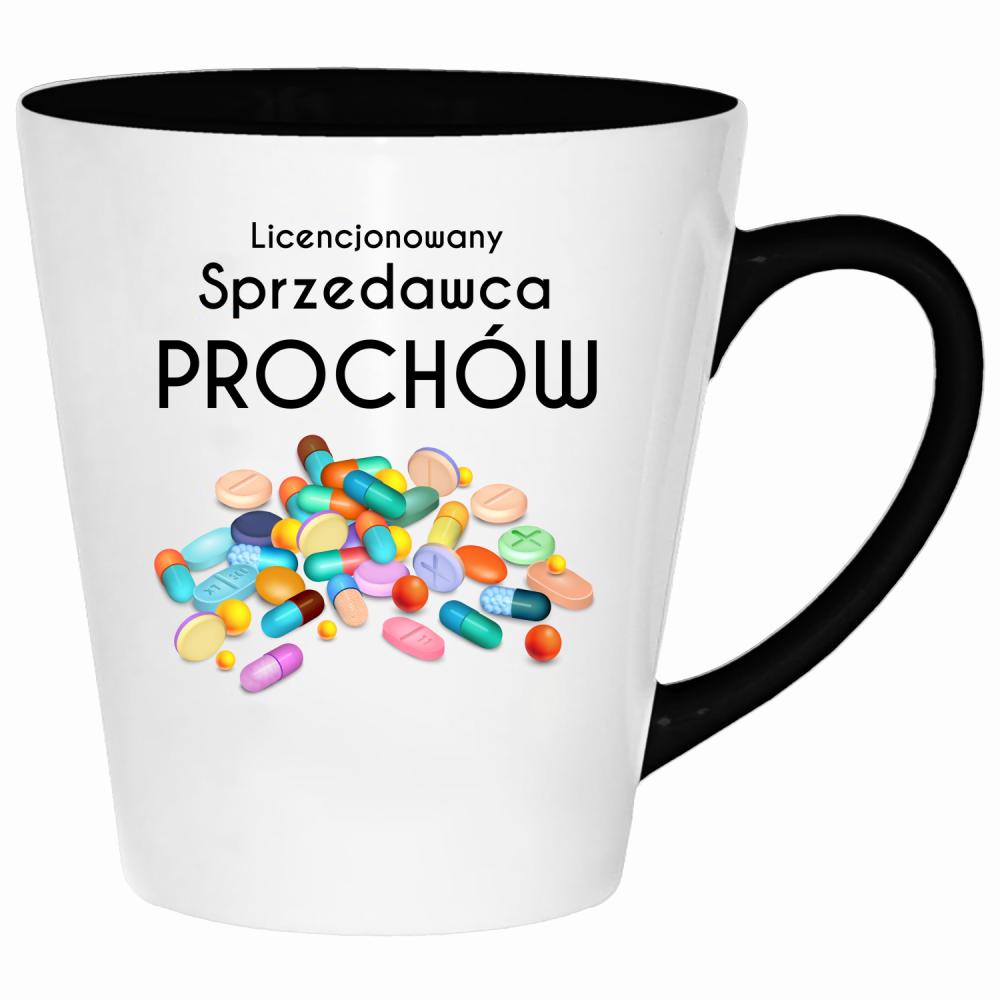 Licencjonowany sprzedawca prochów kubek latte kolor zielony